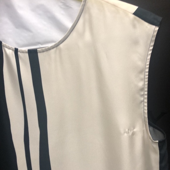 DONATED Theory silk Sheath Striped Dress Hans Stripe Twill - Picture 5 of 5